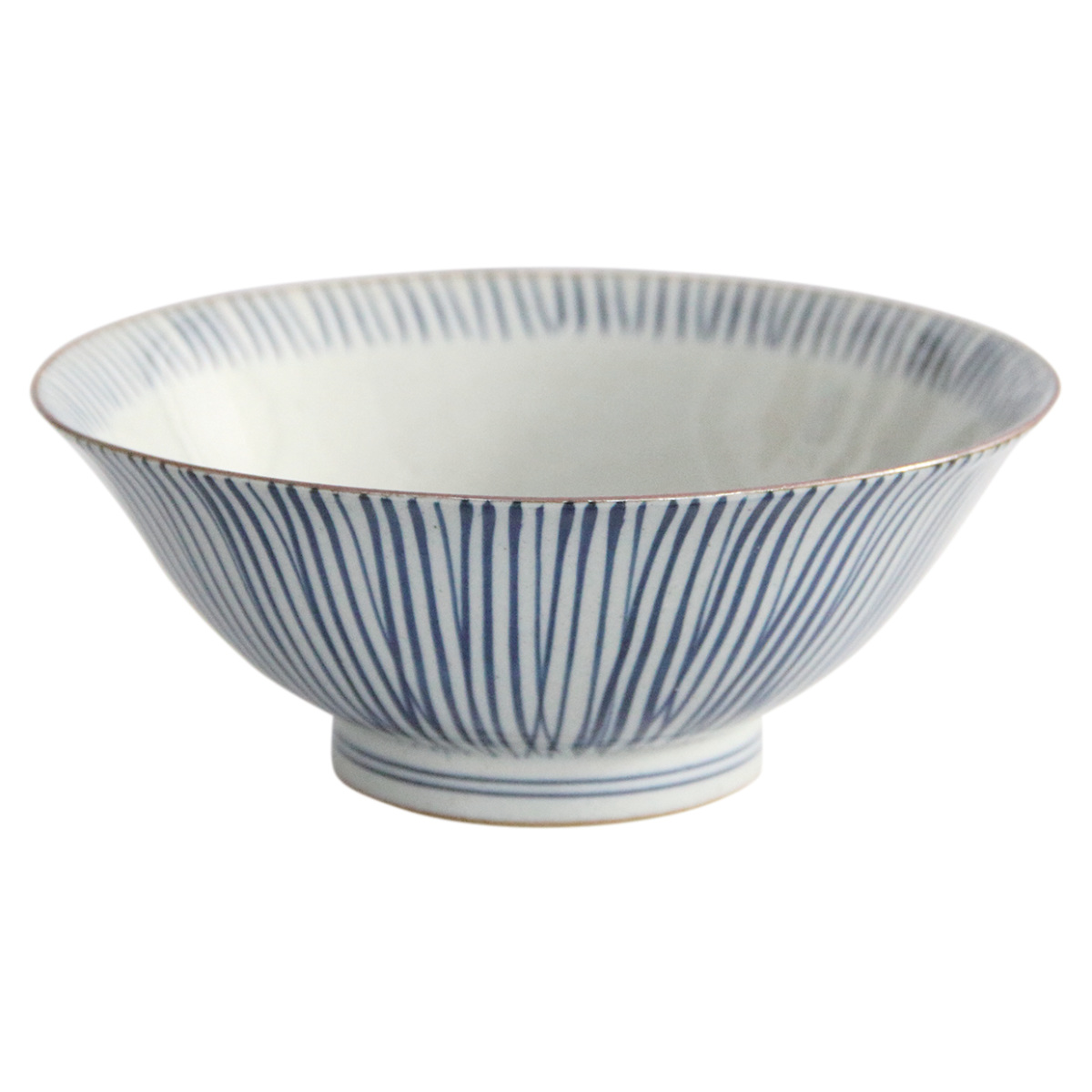 藍花 麺鉢 20.5cm 磁器 波佐見焼 （ 食洗機対応 電子レンジ対応 めん鉢