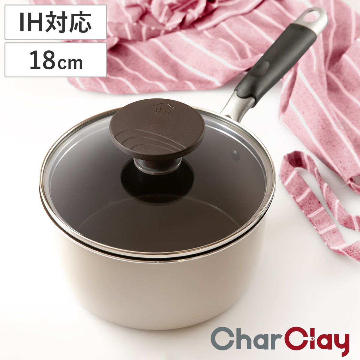 ソースパン 18cm IH対応 ビオ・セラミック PFOAフリー ベークライト
