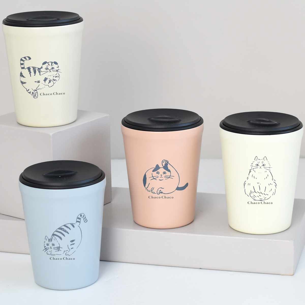 タンブラー フタ付き 260ml Chaco ステンレス （ カップホルダー