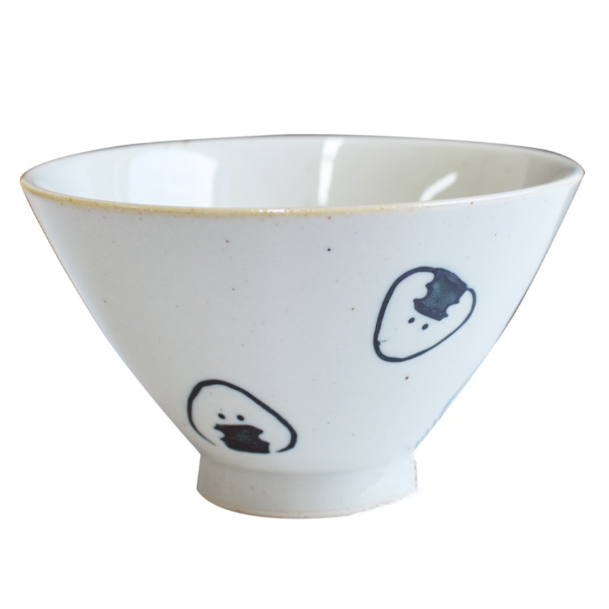 飯碗 11cm ぎゅっとおにぎりさん 陶磁器 波佐見焼 （ 食洗機対応 電子