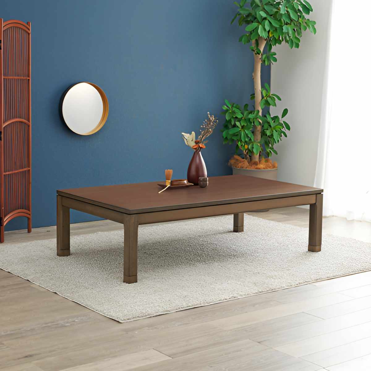 こたつ テーブル おしゃれ 高さ調節 ロータイプ コード収納 長方形 幅