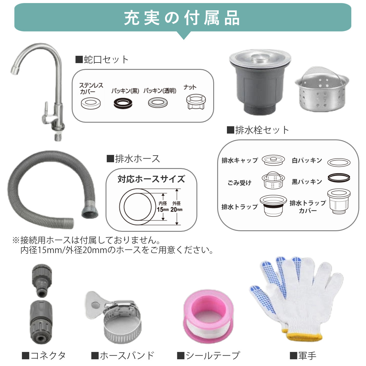 SANKA 流し台 幅79.5×奥行45×高さ80cm 蛇口付き ステンレス おそと