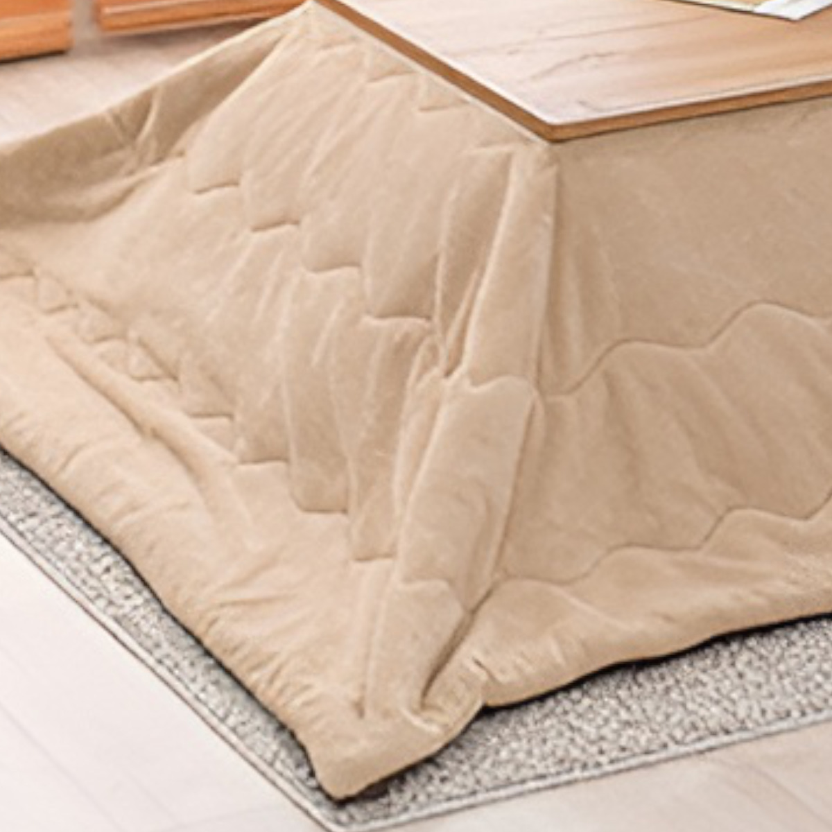 こたつ布団 長方形 保温機能 通気性 シンプル 195×180cm （ コタツ こたつ 布団 こたつふとん こたつ掛布団 アルミシート入り ...