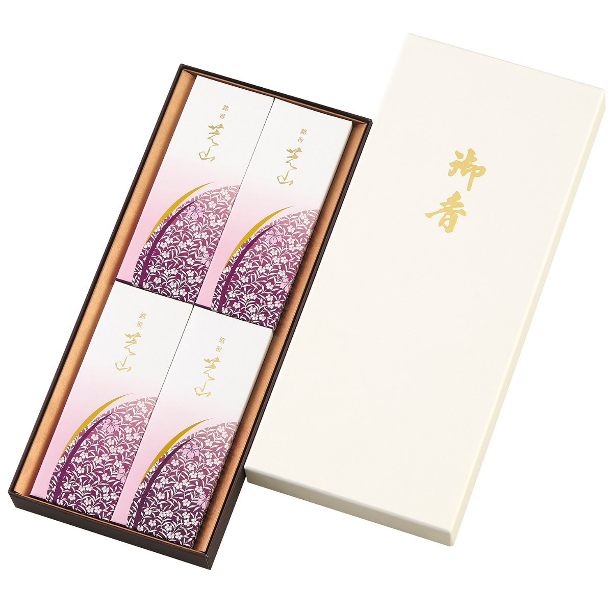 日本香堂 線香 銘香芝山 進物 4箱入 贈答用 （ お線香 線香セット