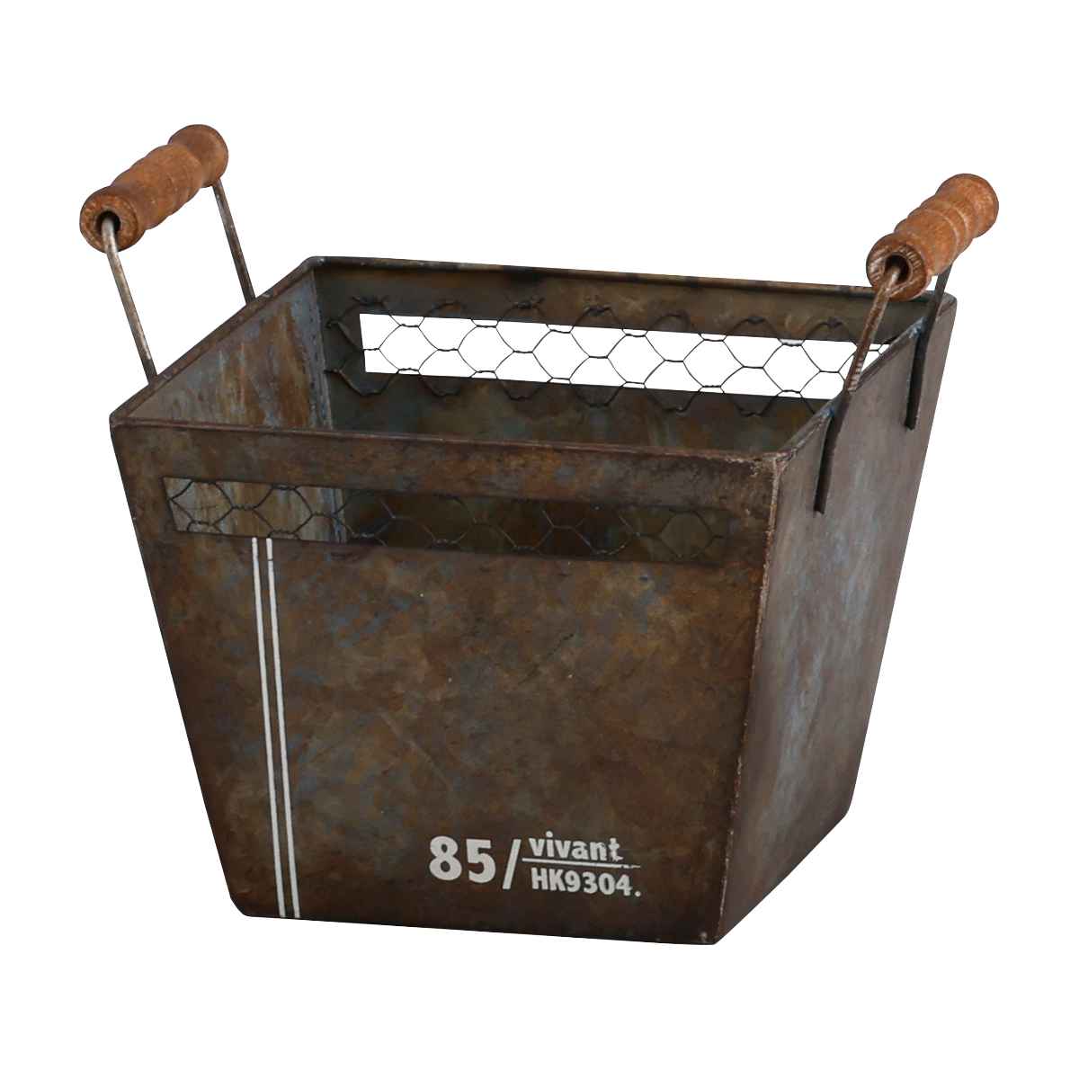 HABITER（アビテ） バスケット ラスティック ブリキ （ 収納ボックス