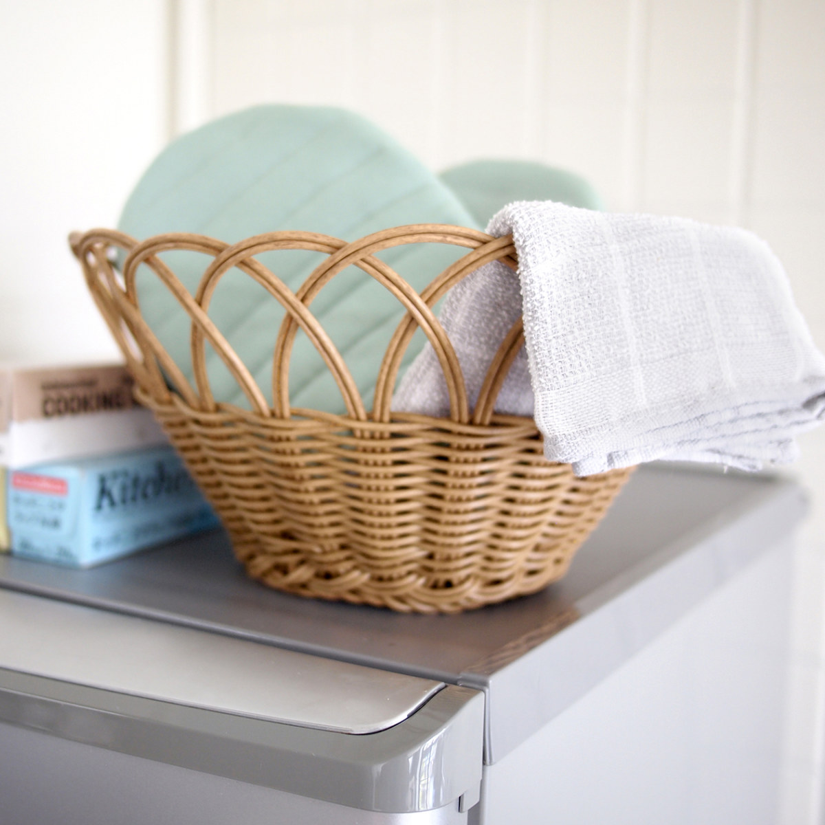 バスケット ブルーメ PEラタン フルーツバスケットL （ かご 収納