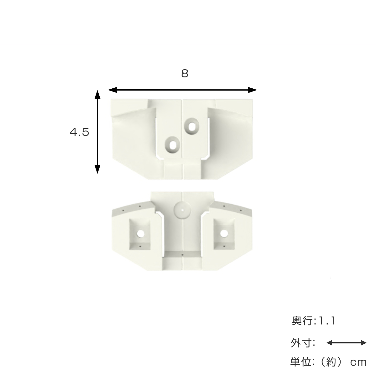 浮かせる家具ブラケット 2本用 LABRICO ラブリコ ( 壁面収納 DIY ブラケット パーツ 棚 壁 収納 賃貸 ラック 壁付け ウォールラック 壁掛け 石膏ボード ) 関連画像2