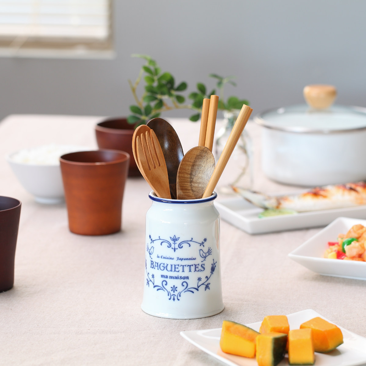 箸立て キュジーヌ （ 陶器 日本製 カトラリースタンド ツールスタンド