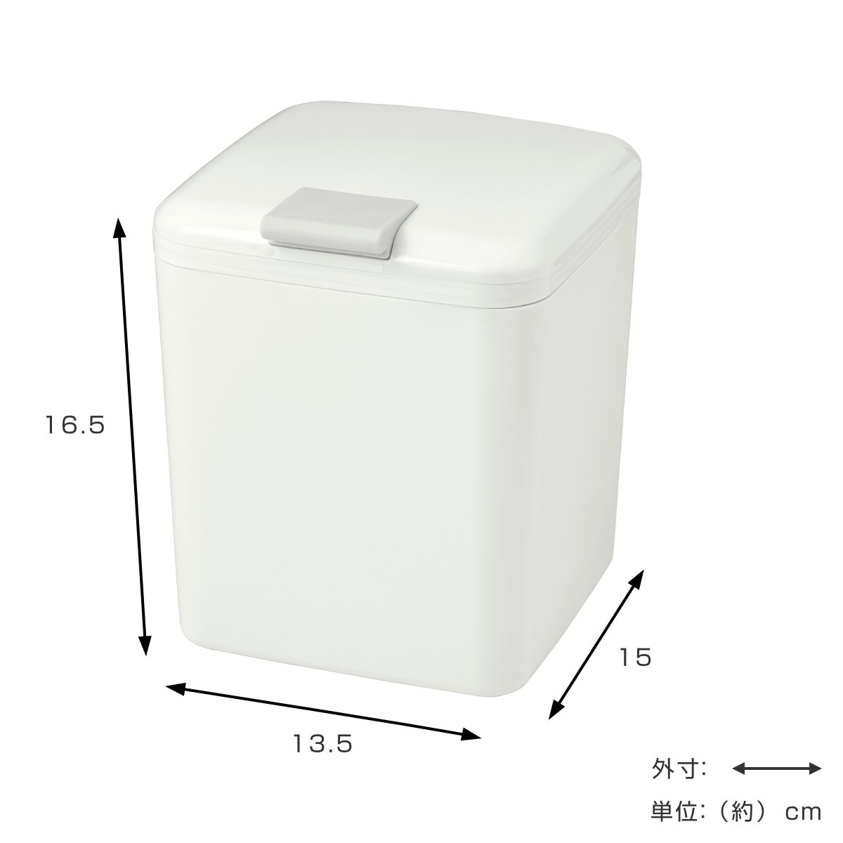 LEC（レック） トイレッポット ホワイト （ コーナーポット サニタリー