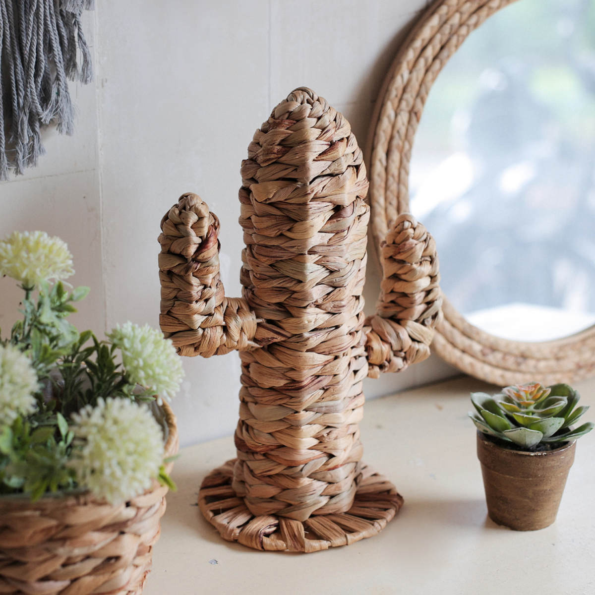 オブジェ サボテン Sサイズ 高さ34cm ヒヤシンス カクタスオーナメント