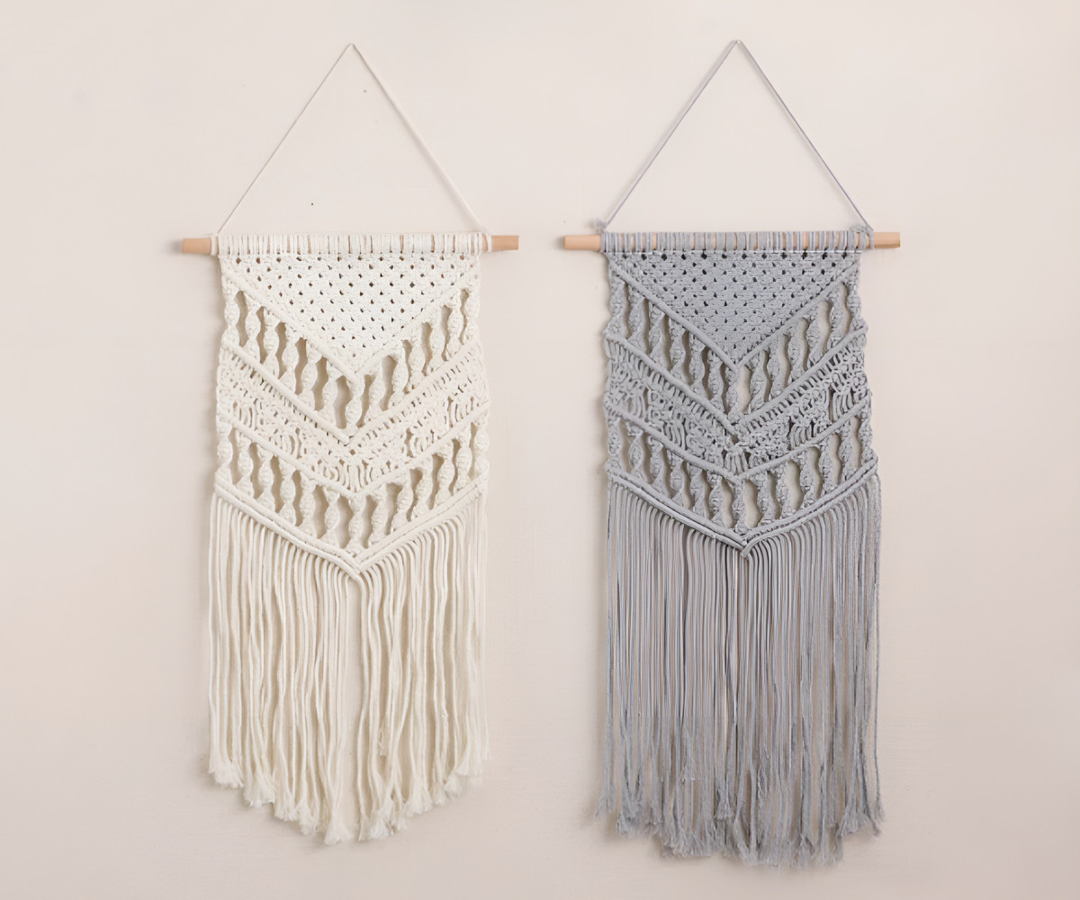 HABITER（アビテ） マクラメ タペストリー Bタイプ 壁掛け （ マクラメ