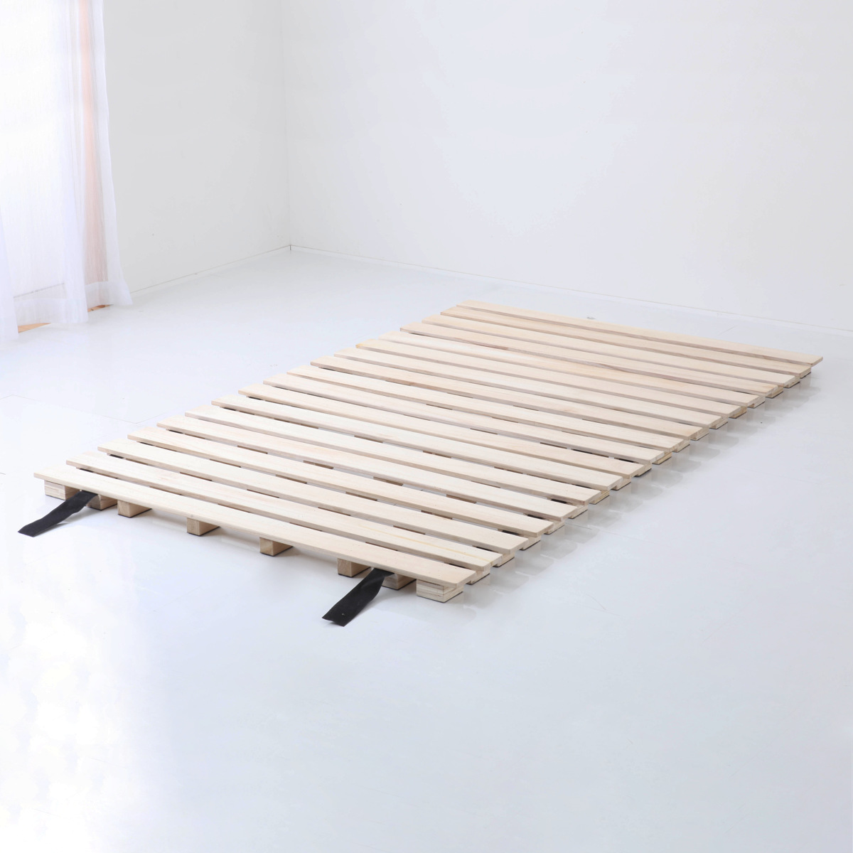 桐ロールすのこ シングル 床面高5cm 簡単収納 （ すのこ マット 桐