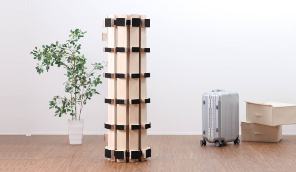 桐ロールすのこ シングル 床面高5cm 簡単収納 （ すのこ マット 桐