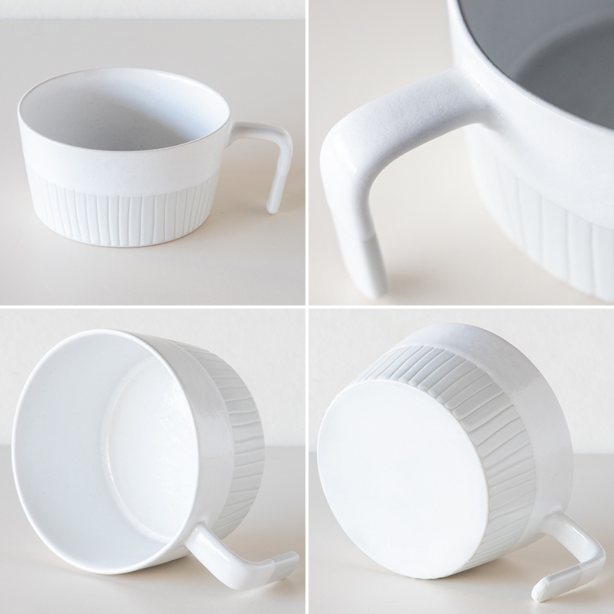 スープカップ 360ml Craft Line クラフトライン 磁器 同色3個セット