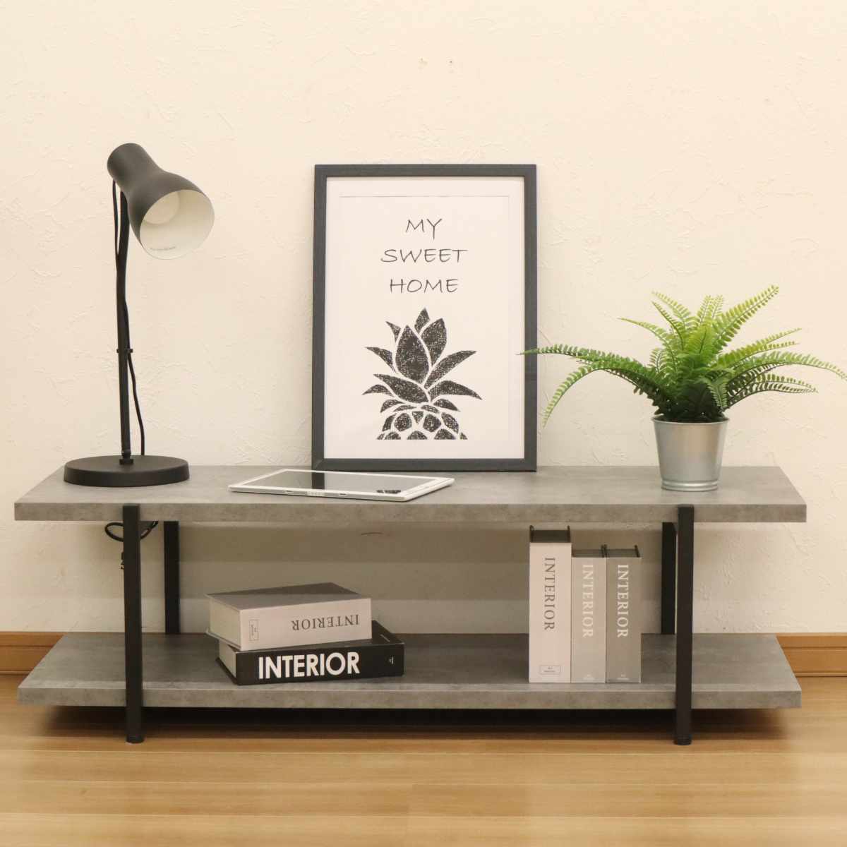 エイ・アイ・エス テレビ台 オープンタイプ ヴィンテージ調 幅105cm