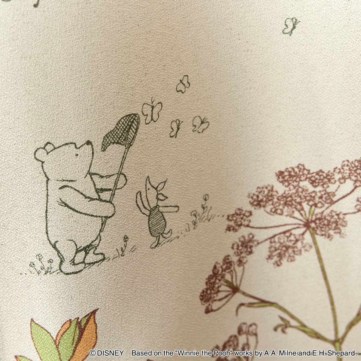 スミノエ カーテン POOH/From friends 遮光カーテン 3級 くまのプー
