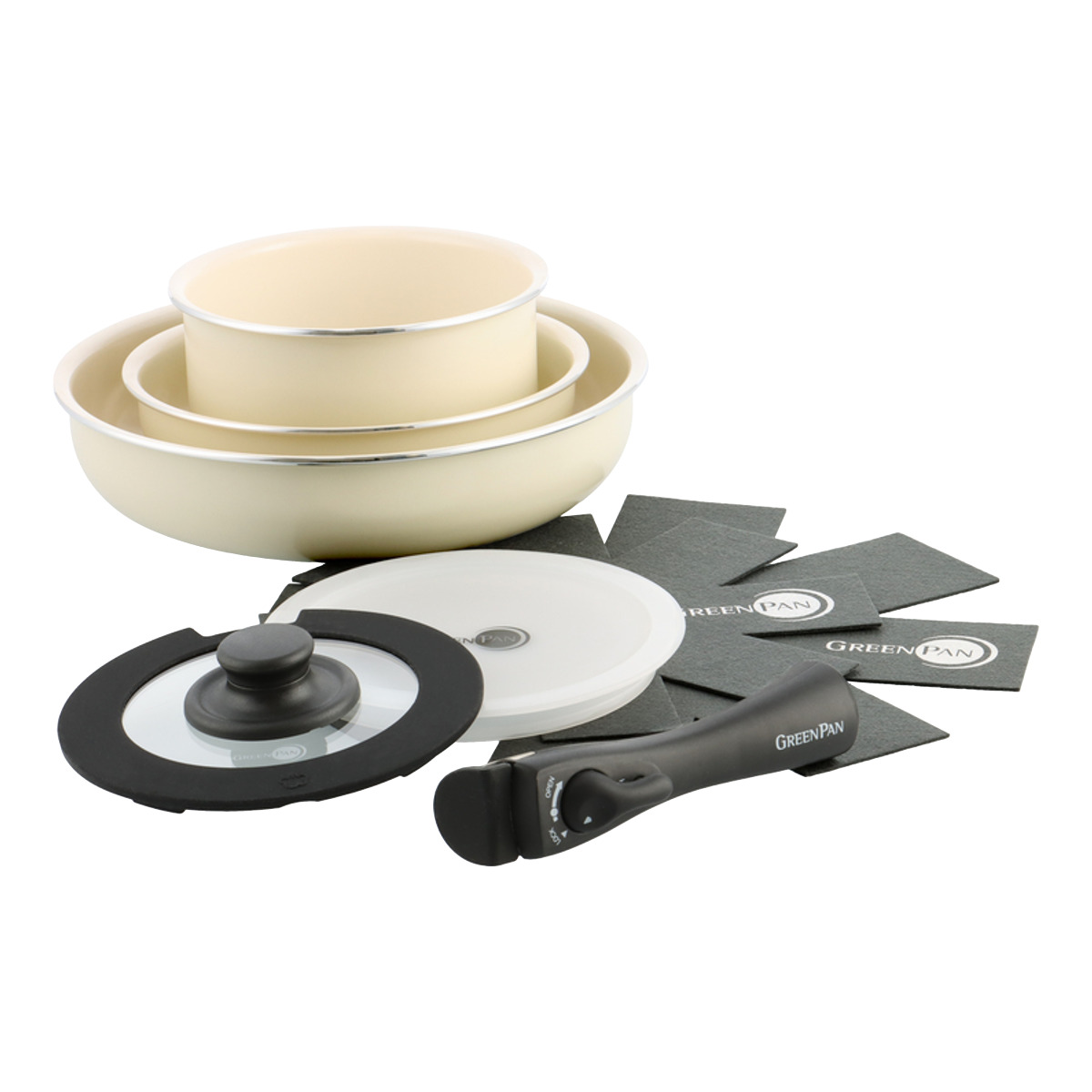 GREEN PAN（グリーンパン） フライパン8点セット 20cm 26cm ソースパン