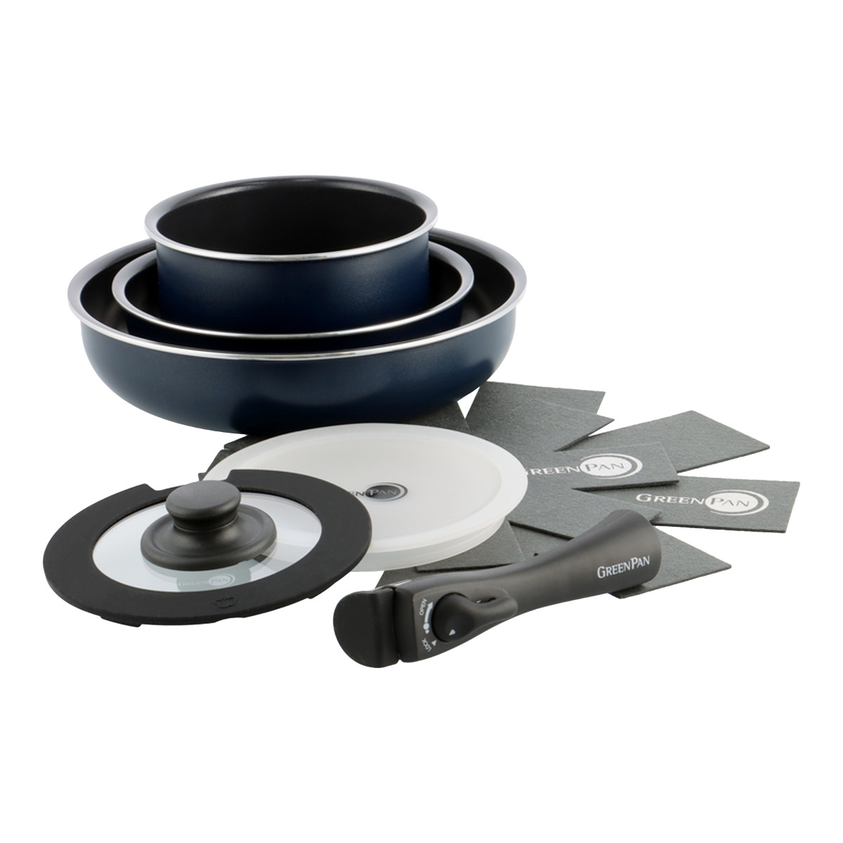 GREEN PAN（グリーンパン） フライパン8点セット 20cm 26cm ソースパン