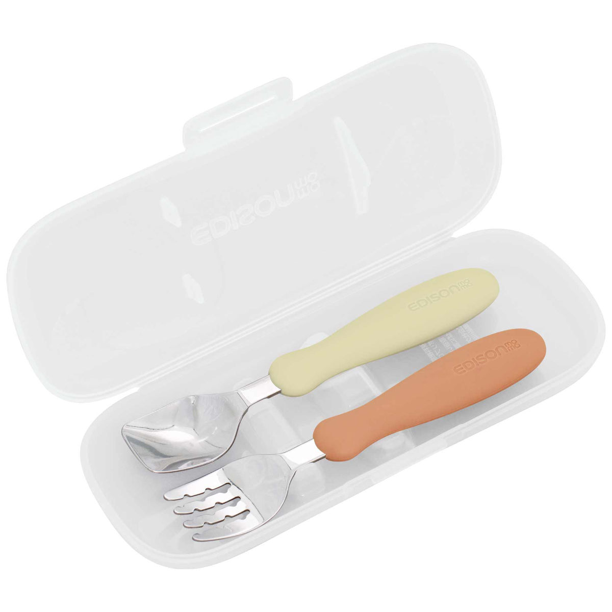 フォーク&スプーン ケース付き 14cm EDISONmama エジソンママ