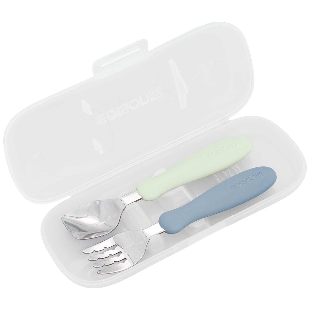フォーク&スプーン ケース付き 14cm EDISONmama エジソンママ
