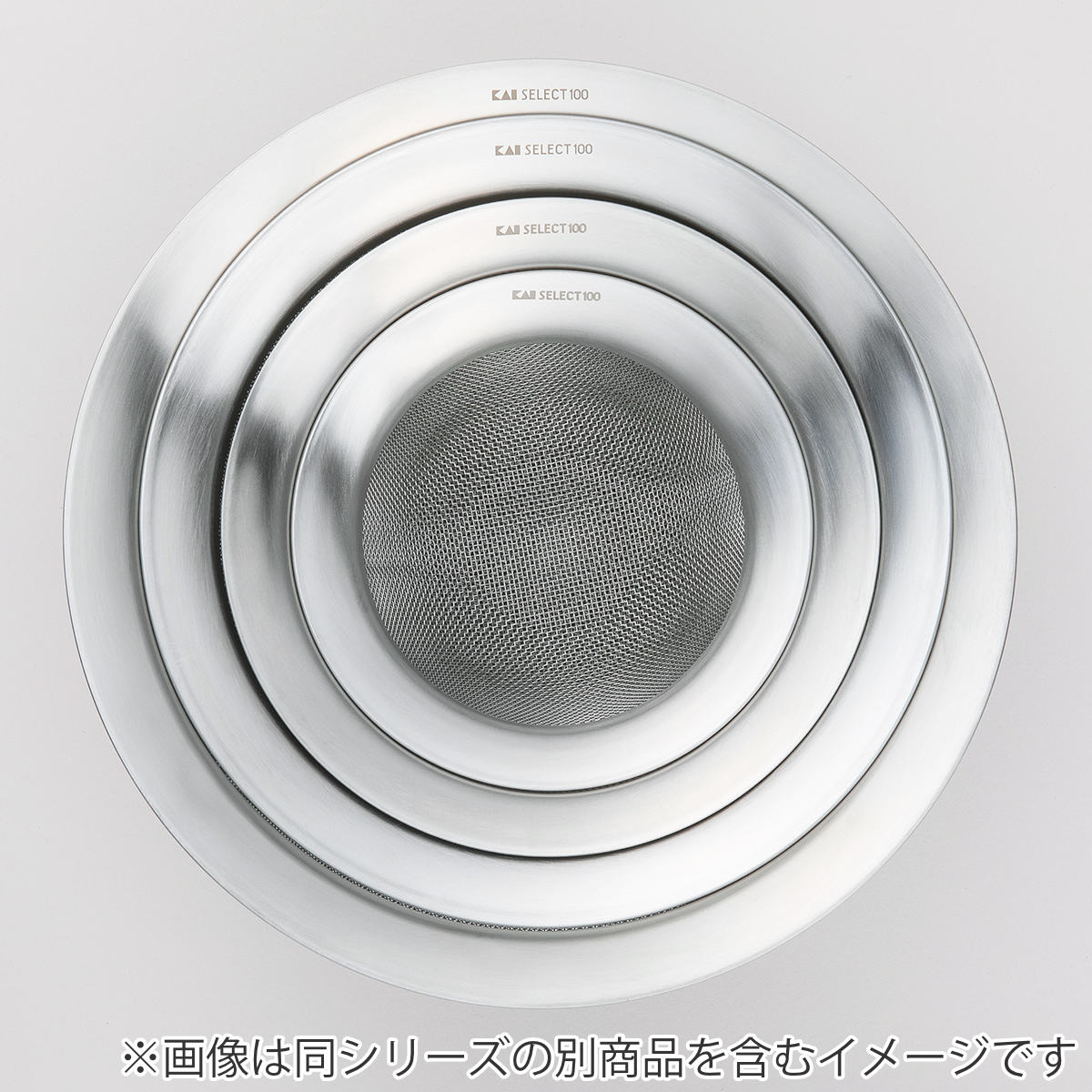 SELECT100 ザル 13cm ステンレス製 （ セレクト100 ざる 水切りザル