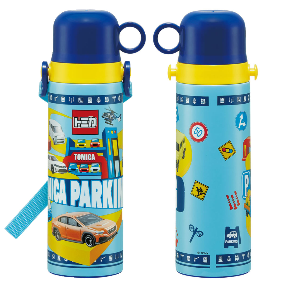 スケーター 水筒 580ml 超軽量2WAYステンボトル 保温 保冷 トミカ24