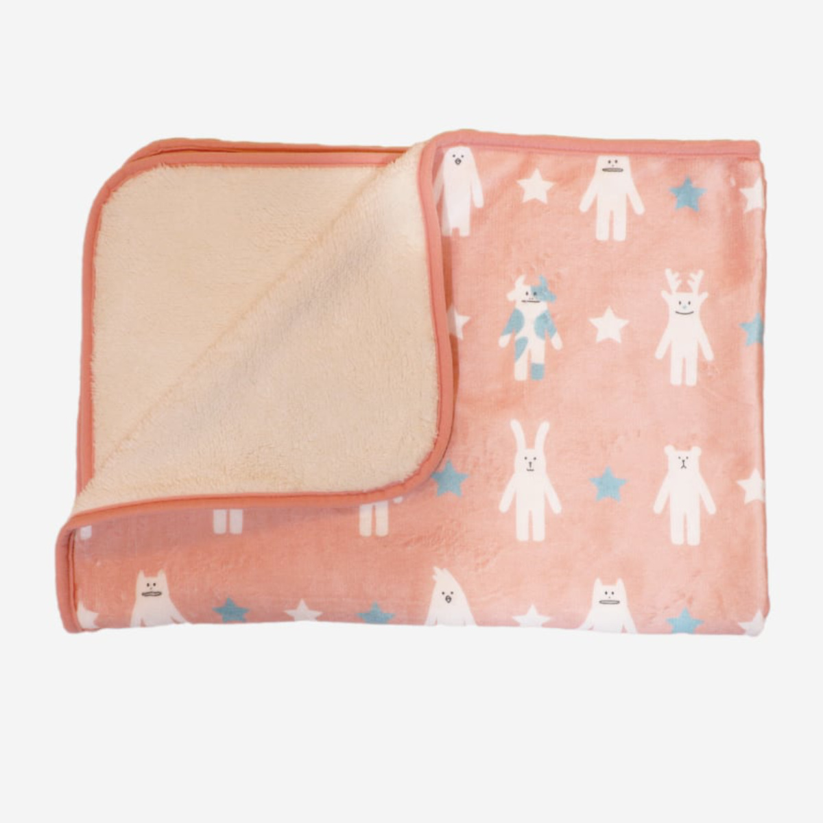 ブランケット 食べ物 オムライス 70x100cm フランネル 裏ボア （ 毛布