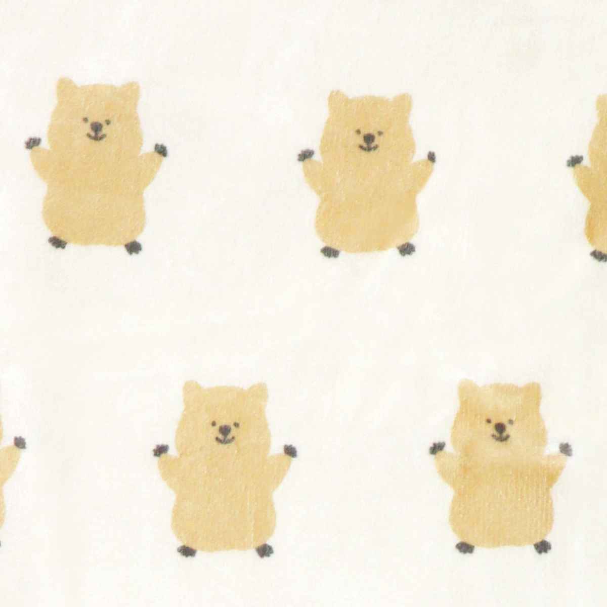 ブランケット 動物 クォッカ 70x100cm フランネル 裏ボア （ 毛布