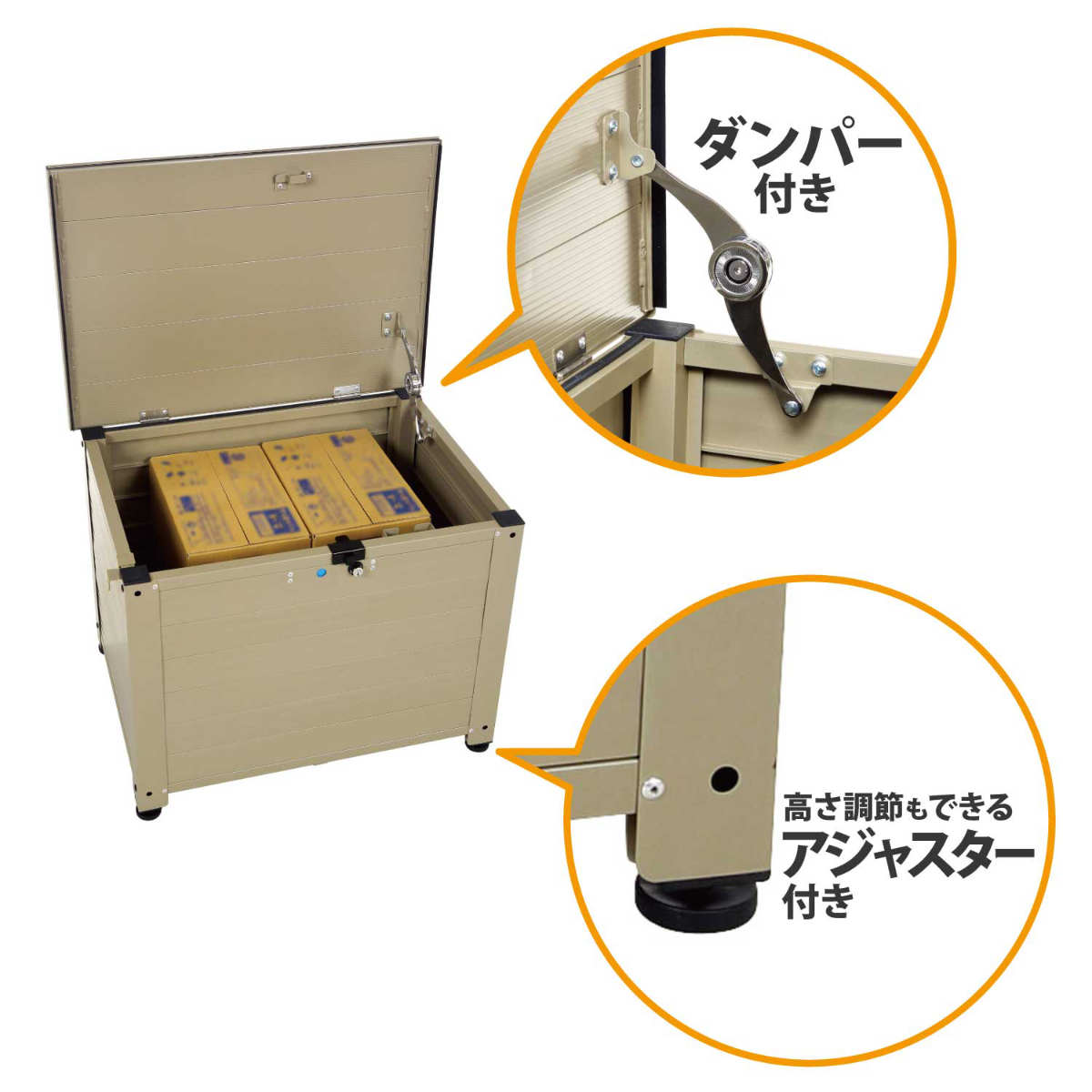 GREEN LIFE（グリーンライフ） 宅配ボックス アルミベンチ型宅配