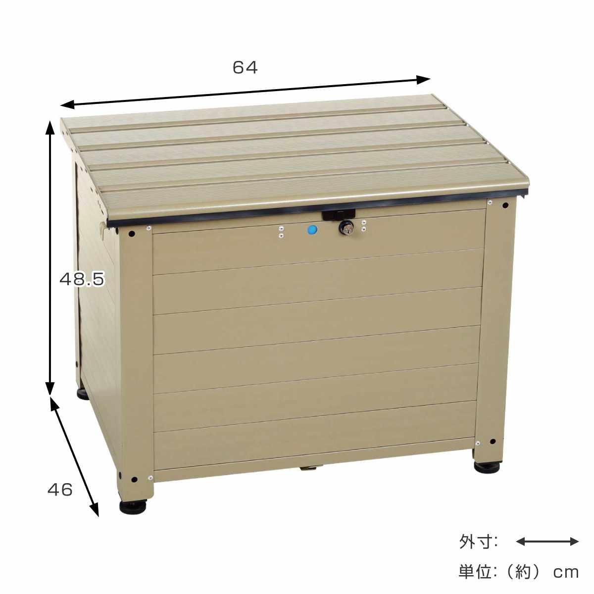 GREEN LIFE（グリーンライフ） 宅配ボックス アルミベンチ型宅配