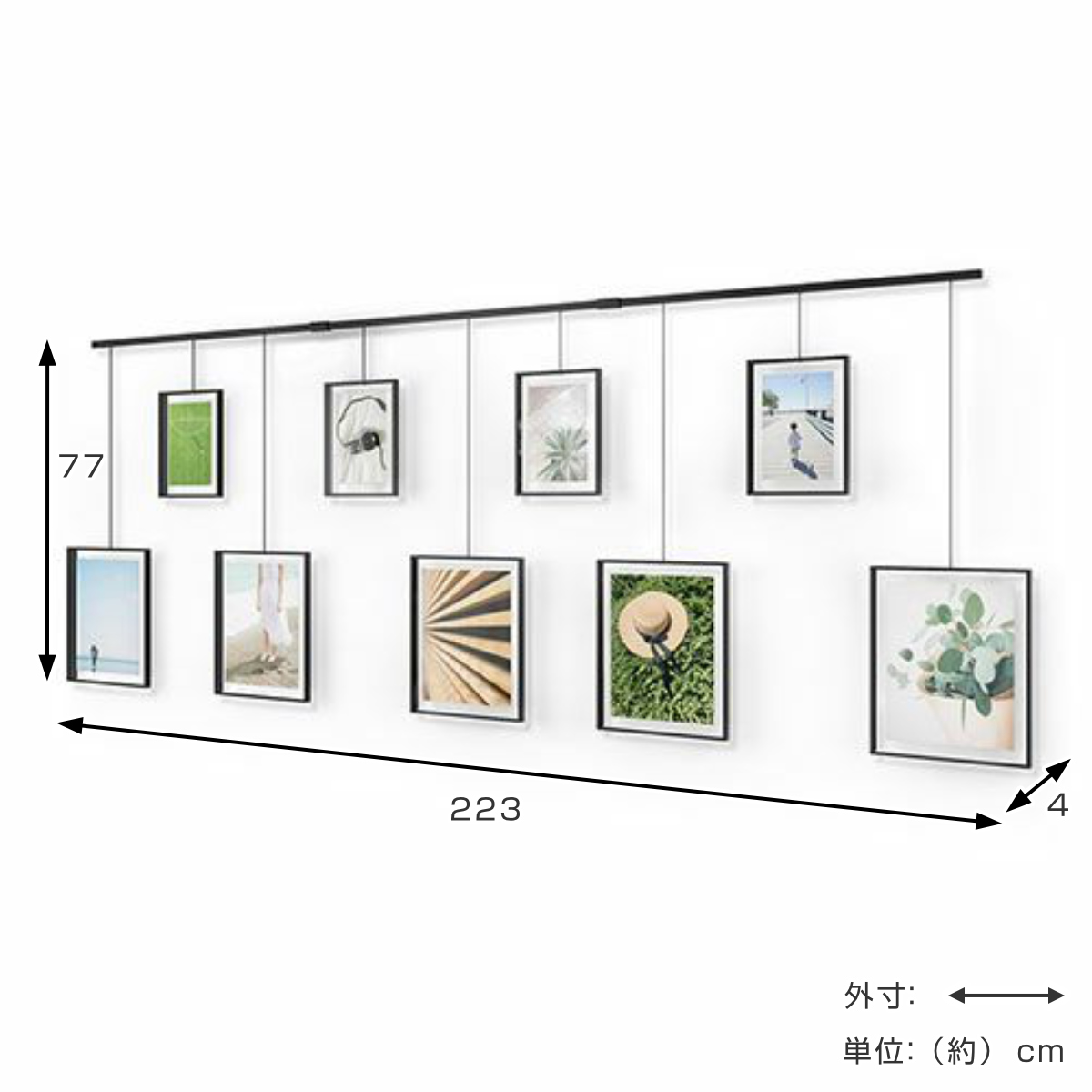 Umbra（アンブラ） フォトフレーム イグジビット 六切 2L判 壁掛け