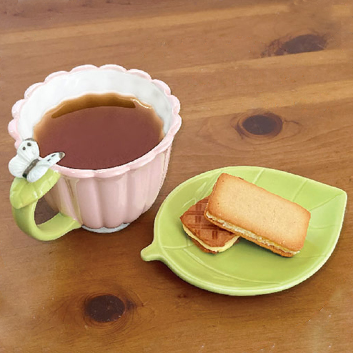 マグカップ&ソーサー 200ml フラワー 陶器 （ ティーカップ ソーサー