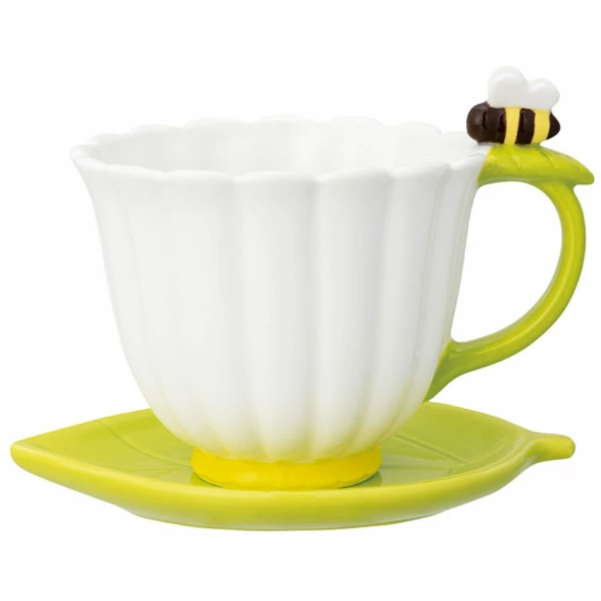 マグカップ&ソーサー 200ml フラワー 陶器 （ ティーカップ ソーサー
