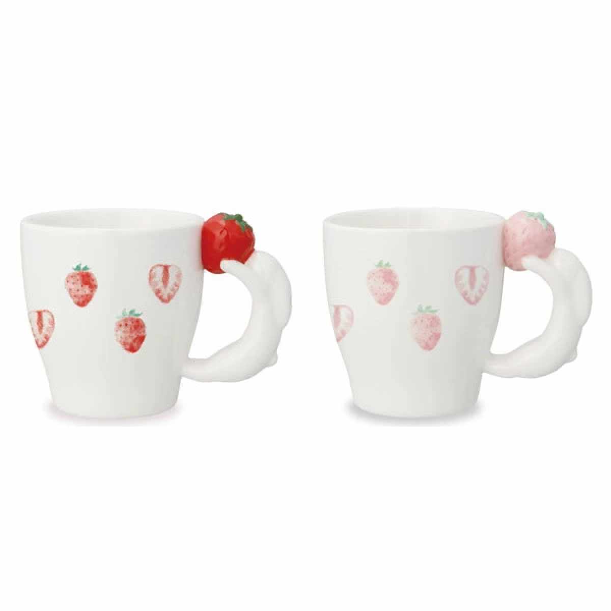 マグカップ 170ml 苺うさぎ 陶器 （ マグ カップ コップ ティーカップ