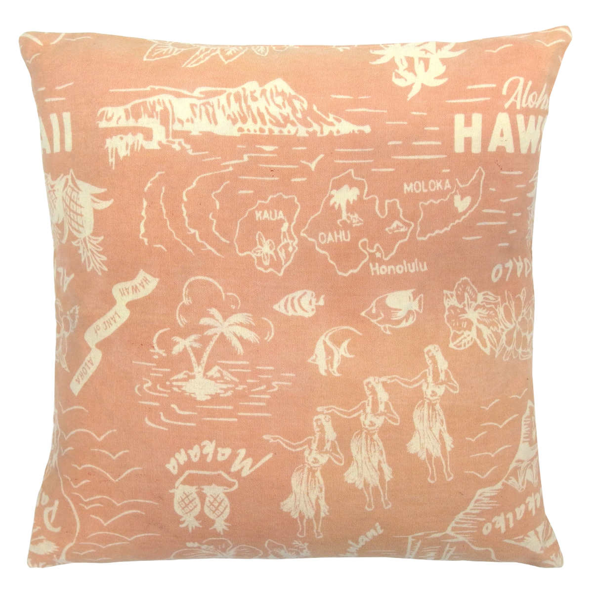 クッションカバー ヴィンテージアロハ 45cm用 インドコットン