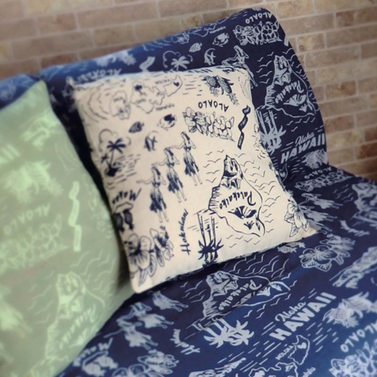 クッションカバー ヴィンテージアロハ 45cm用 インドコットン