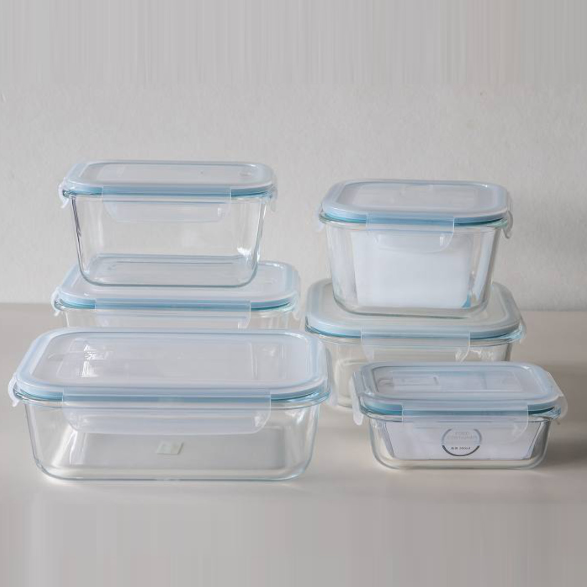 保存容器 900ml 耐熱ガラスパック 長角 深 （ 耐熱ガラス ガラス 電子