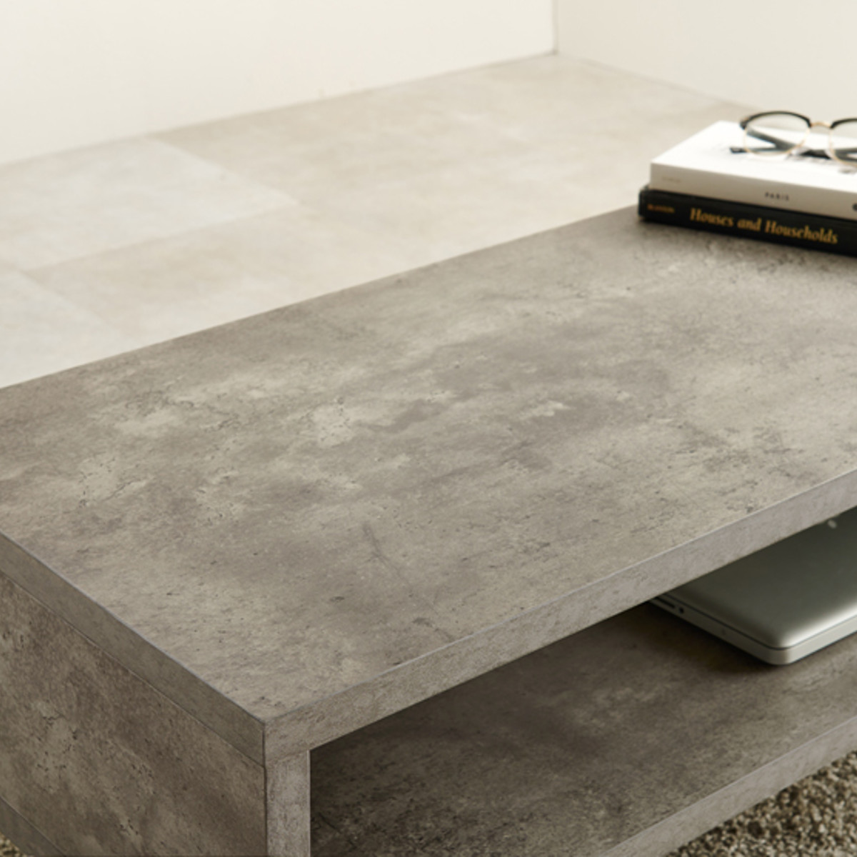 HAGiHARA（萩原） ローテーブル おしゃれ 小さめ オープン収納