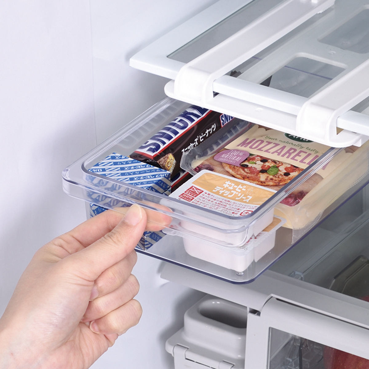 パール金属 冷蔵庫収納 スキット 冷蔵室棚下引き出しケース SKIT S