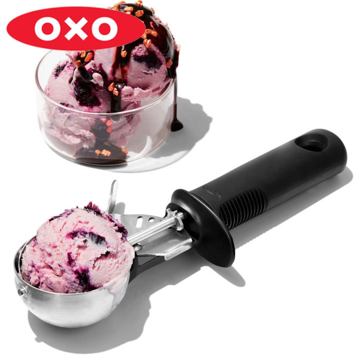 OXO（オクソー） アイスクリームスクープ レバー式 ステンレス