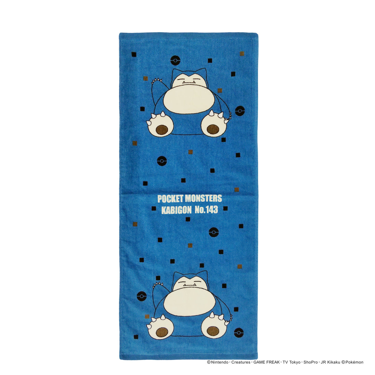 Pokemon（ポケモン） フェイスタオル 34×80cm カビゴン （ タオル 顔
