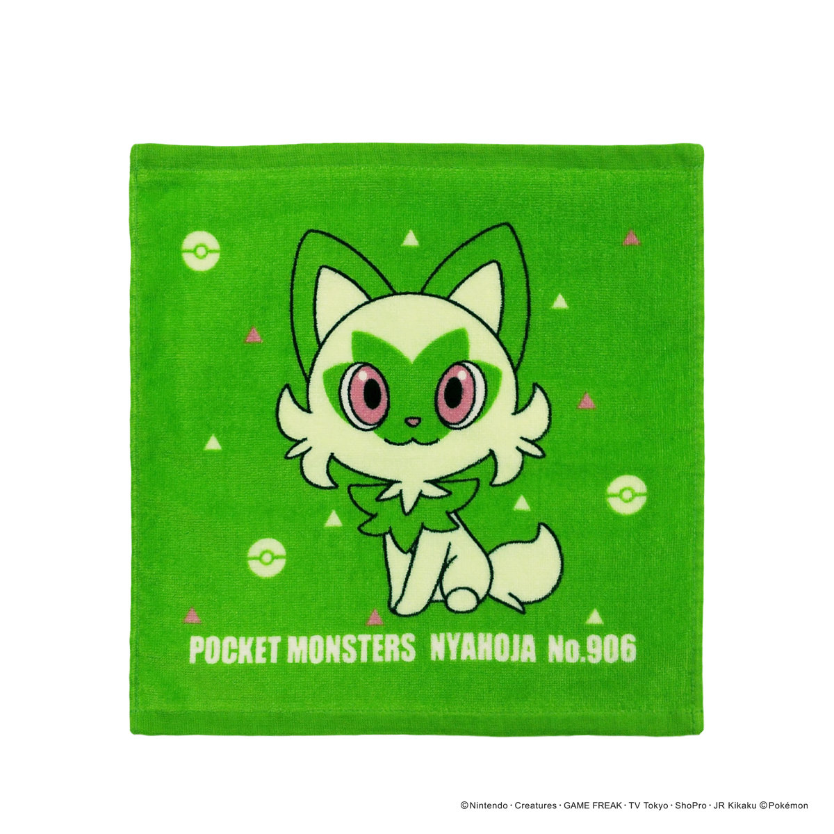 Pokemon（ポケモン） ハンドタオル 34×35cm ニャオハ （ タオル 手拭き