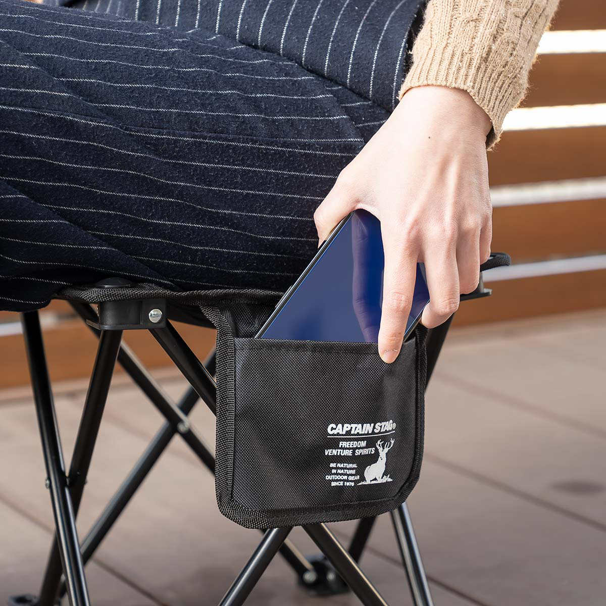 CAPTAIN STAG（キャプテンスタッグ） 折りたたみチェア グラシア