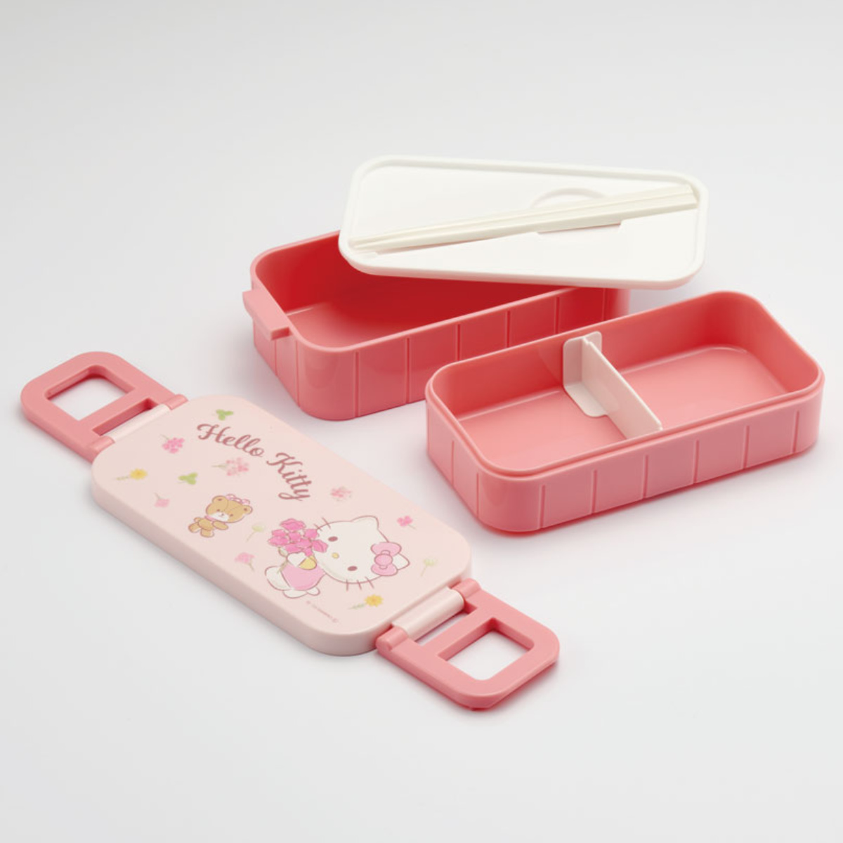 スケーター お弁当箱 抗菌タイトランチボックス 2段 600ml KTフラワー