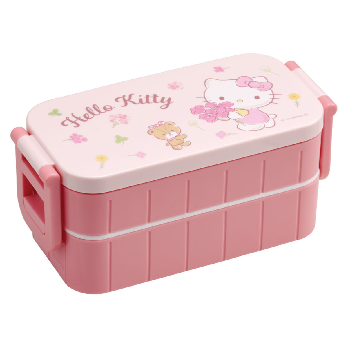 スケーター お弁当箱 抗菌タイトランチボックス 2段 600ml KTフラワー