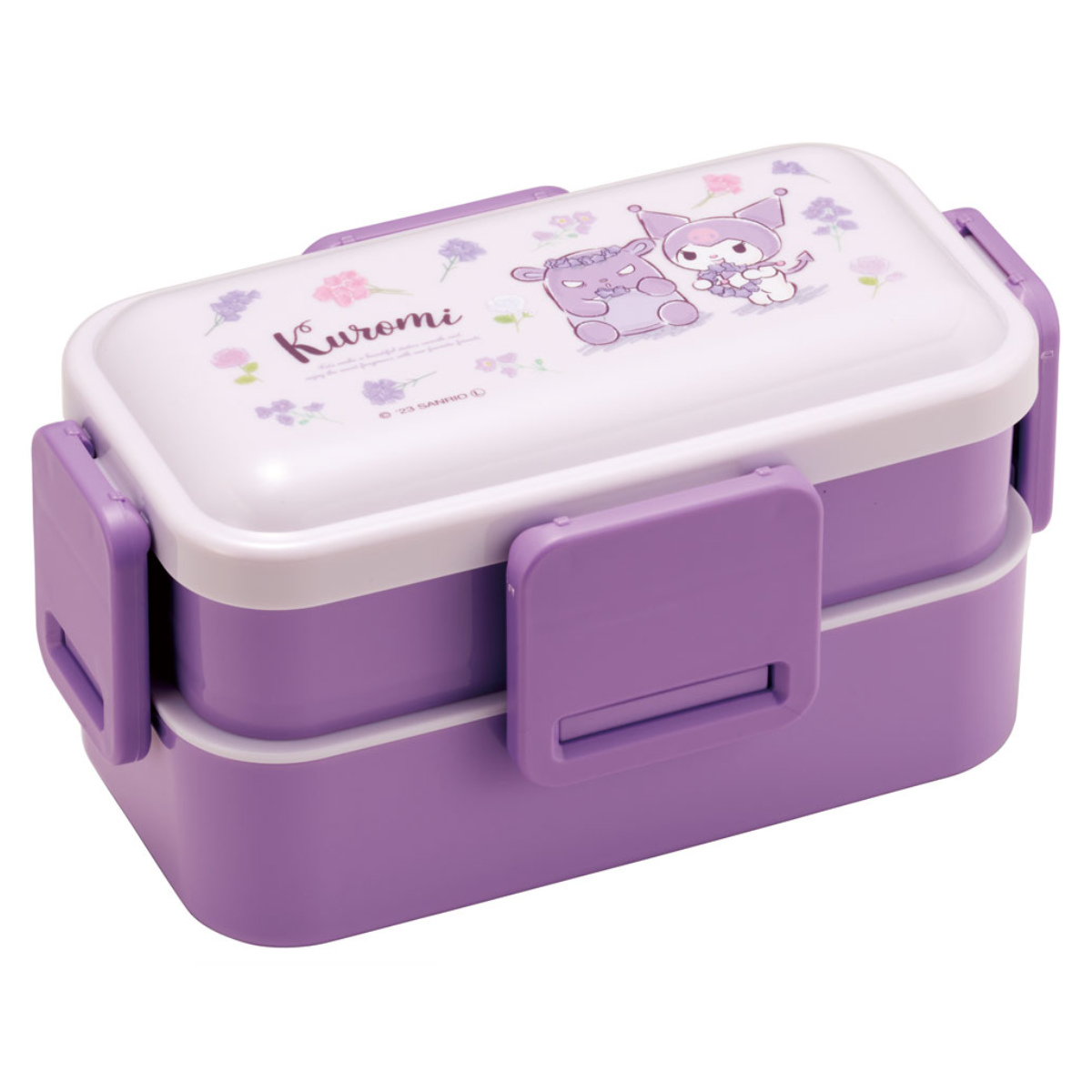 スケーター お弁当箱 抗菌2段ふわっと弁当箱 2段 600ml KUフラワー