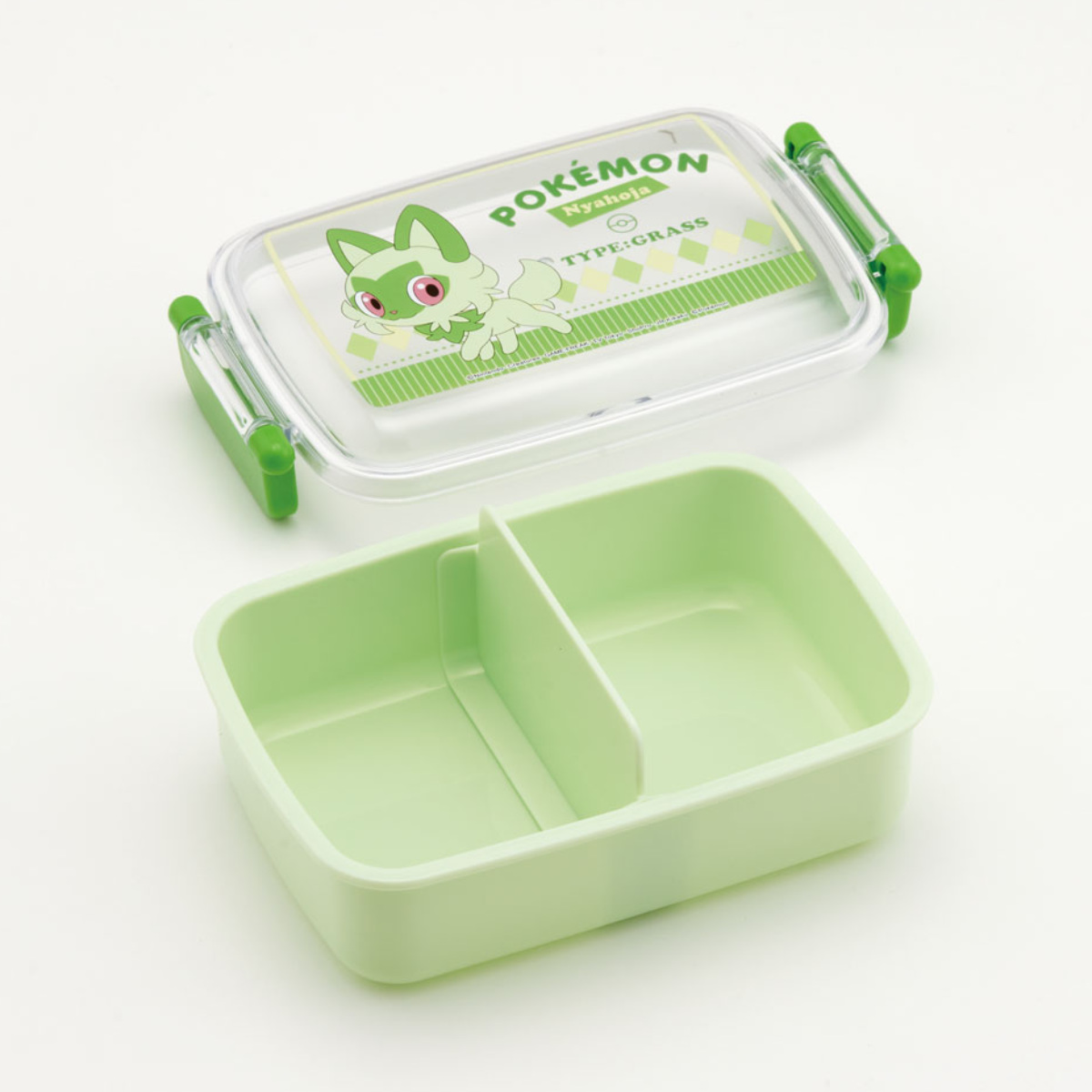 ポケモン 緑色 プラスチック弁当箱 スケーター お弁当箱 抗菌ふわっとタイトランチ 1段 450ml ニャオハ