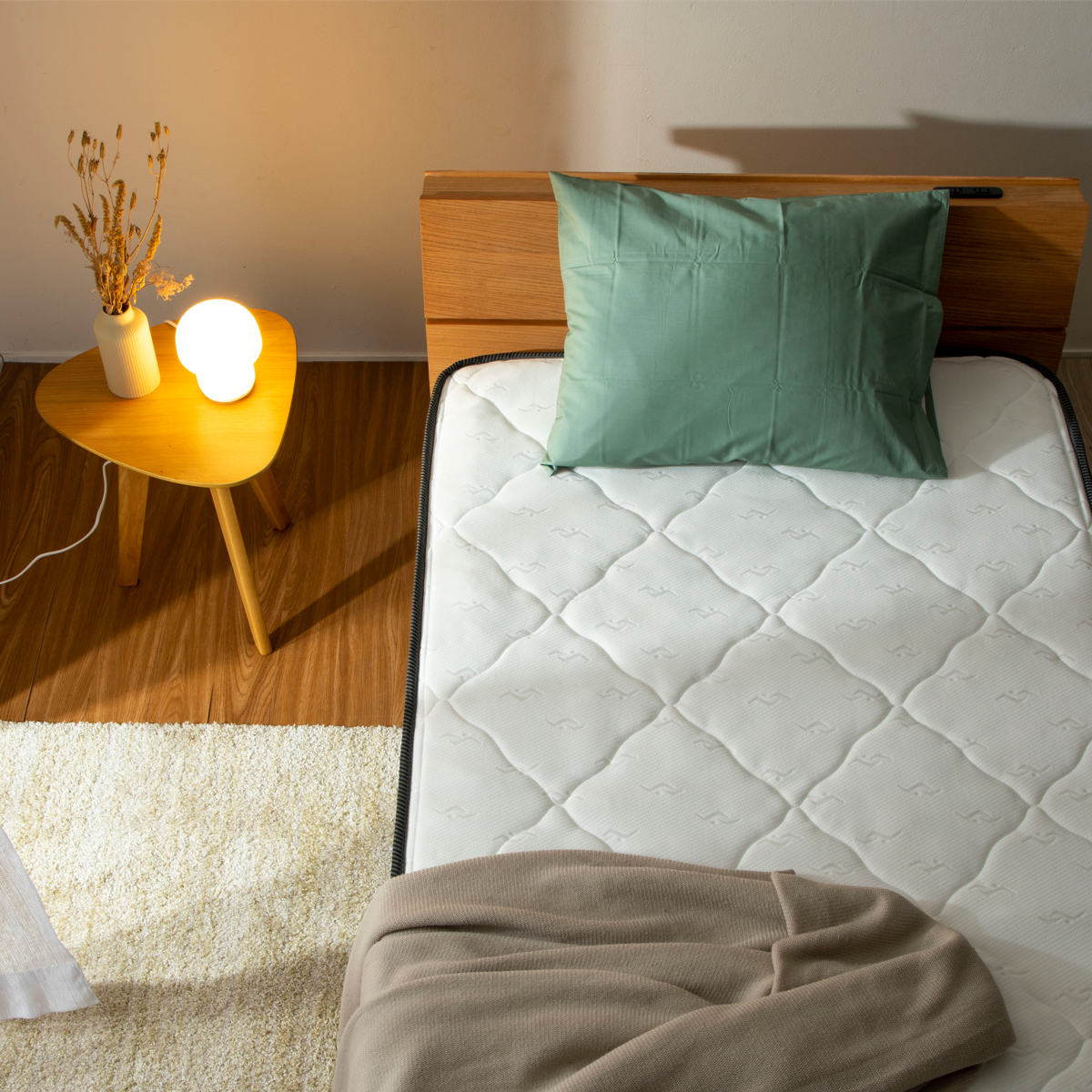 マットレス ダブル 夜香スタンダード ポケットコイル 簡単分解 （ 厚さ