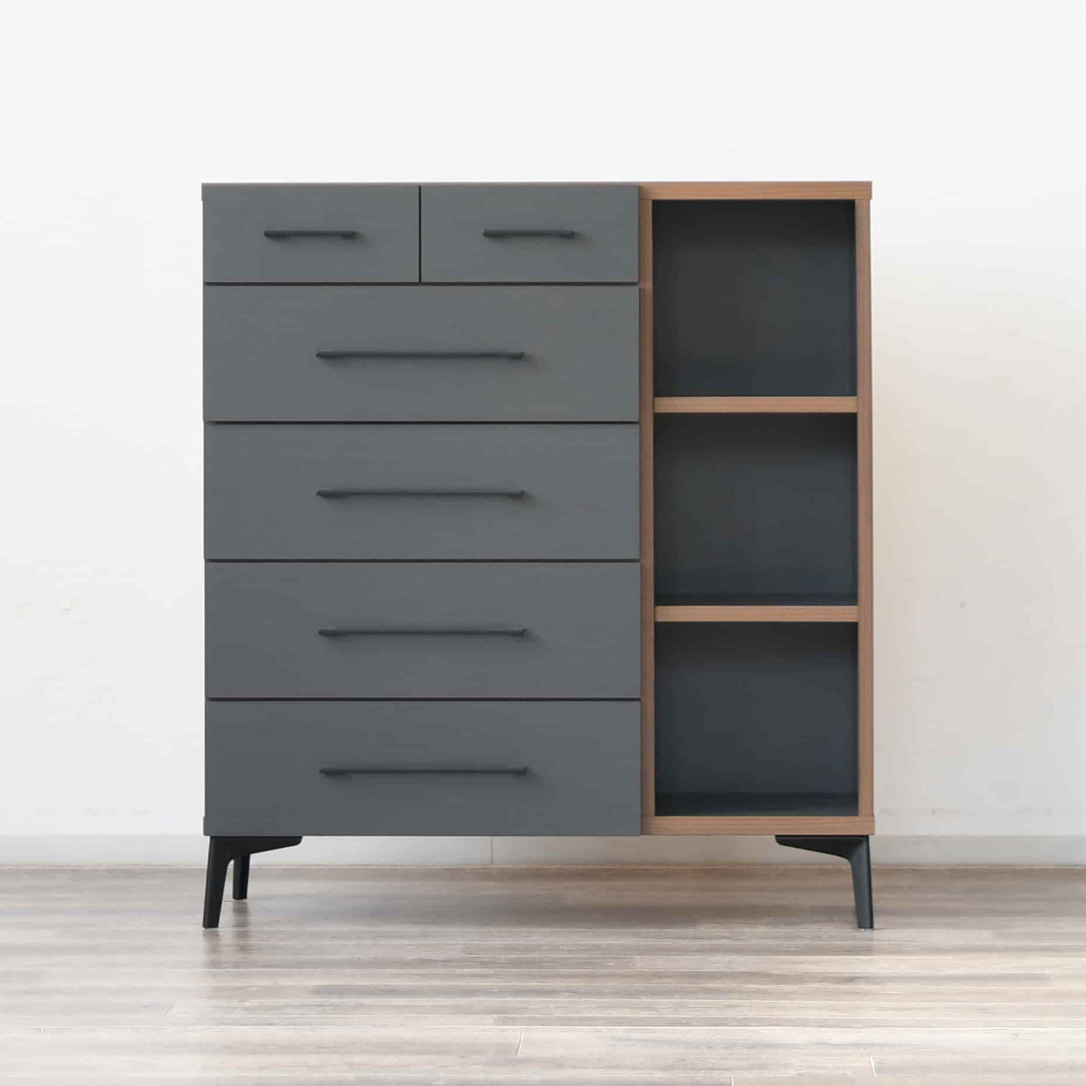 チェスト 5段 モダンヴィンテージ 日本製 幅90cm （ たんす 箪笥 収納