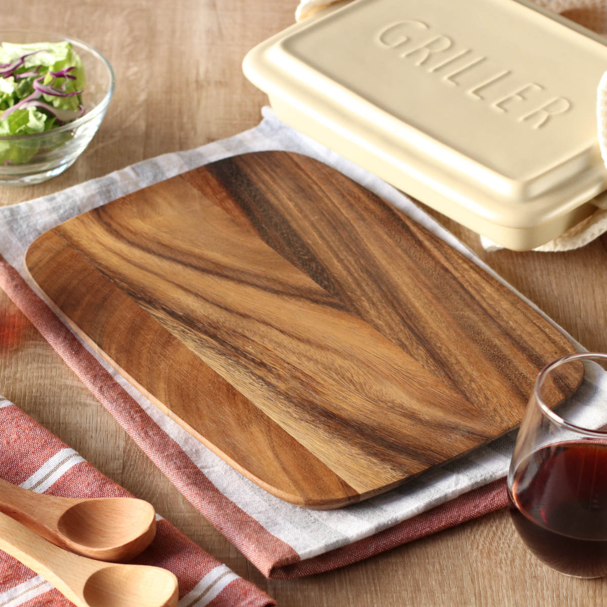 カッティングボード TOOLS ウッドボード L （ まな板 鍋敷き なべしき